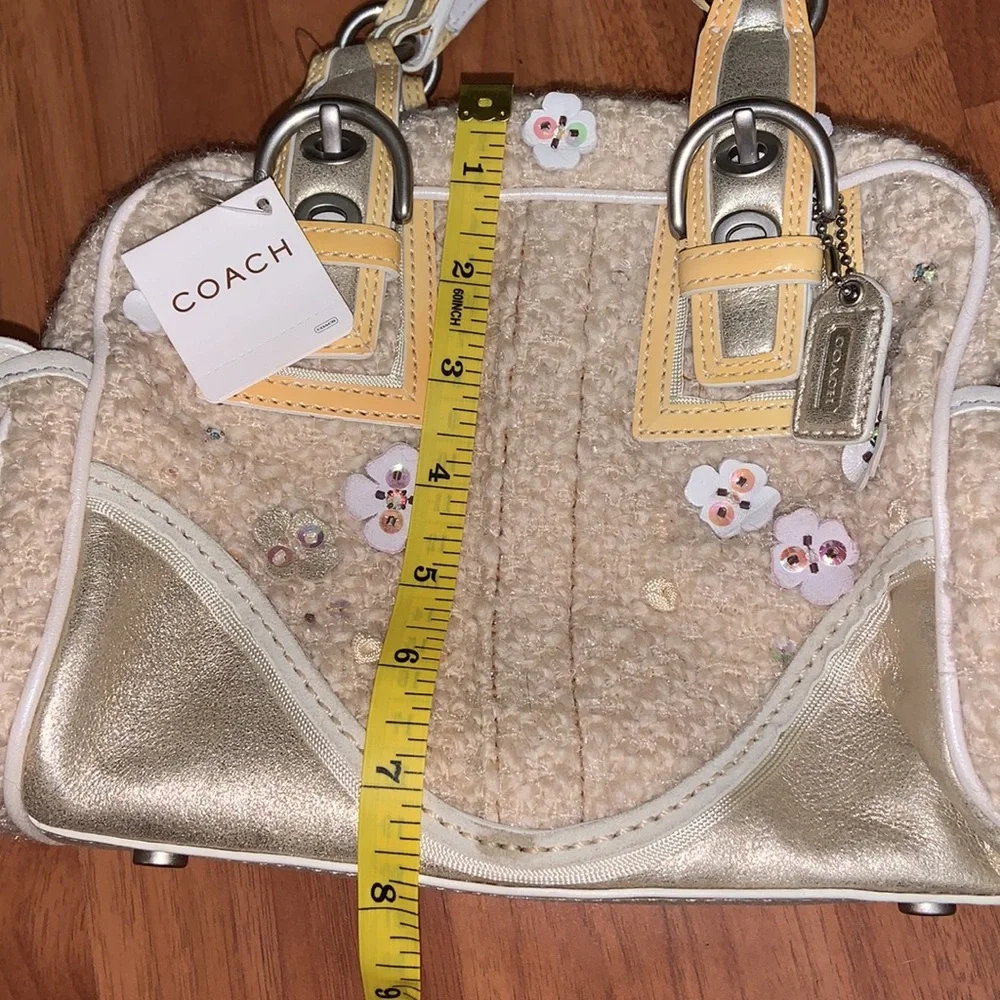 NWT Coach Tweed Mini Soho Rogue Boston Bag